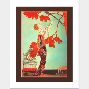 Art Deco 1920s Vintage Lady Posters and Art